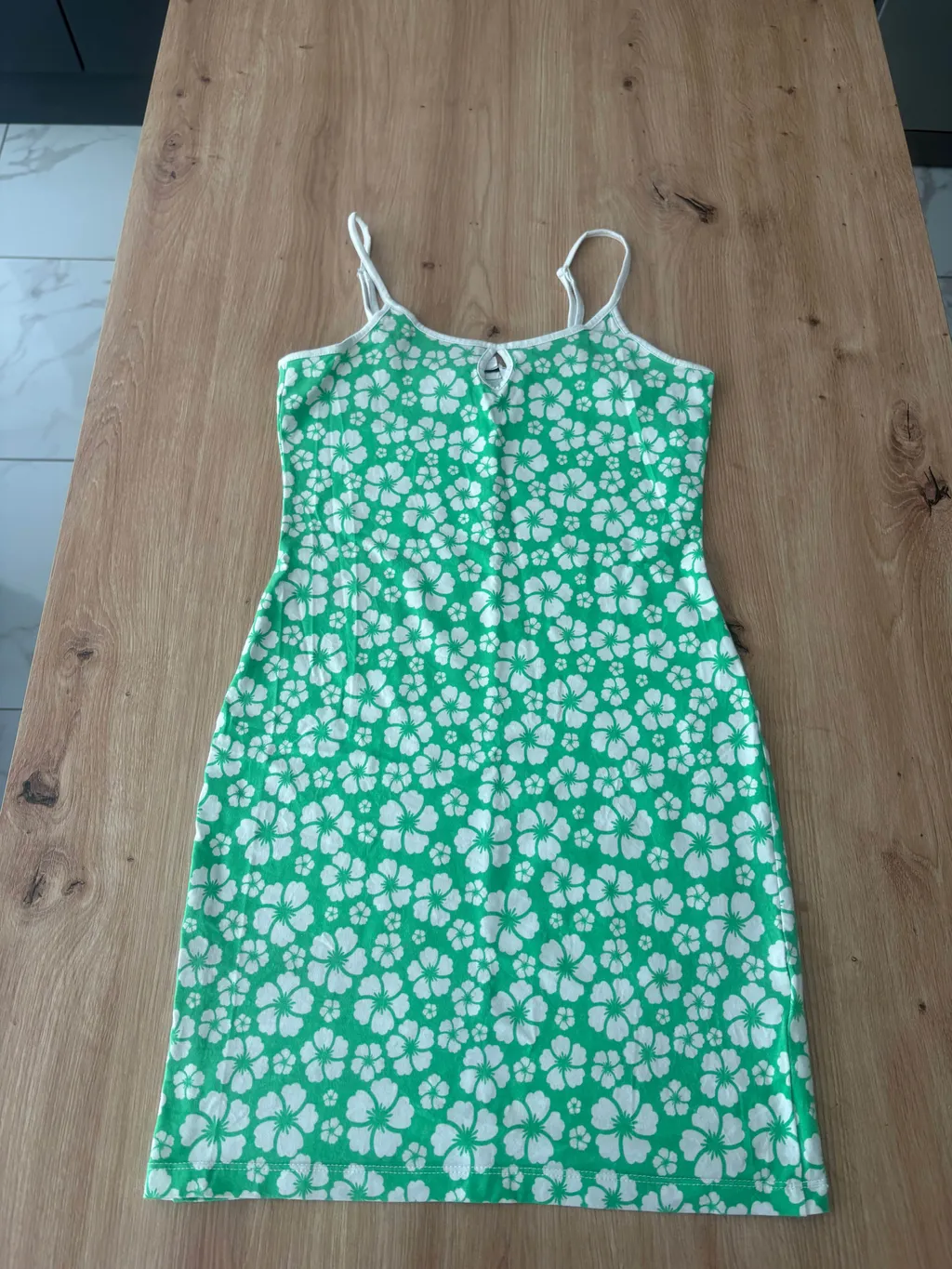 Floral sundress: the original phone photo