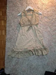 Linen mini dress: original phone photo