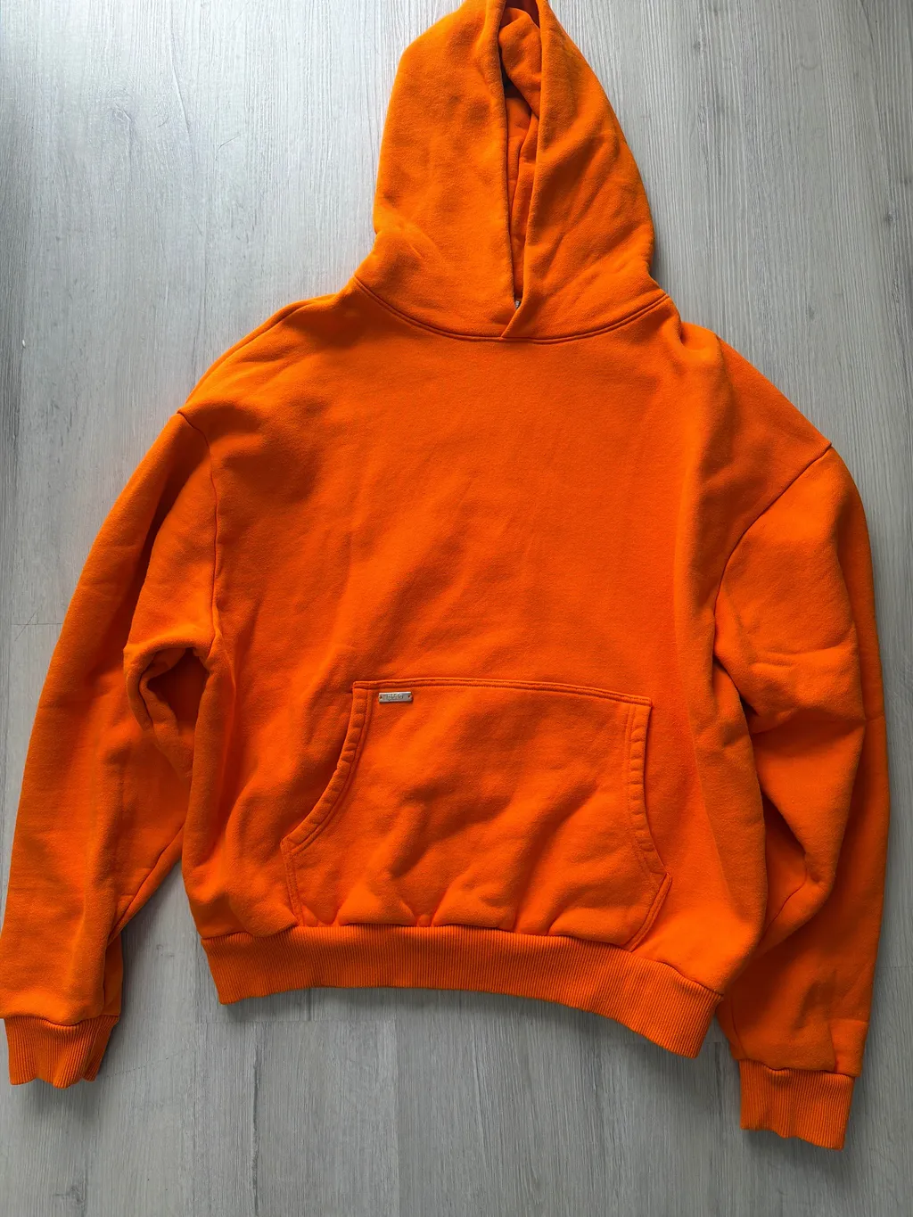 Orange hoodie: the original phone photo
